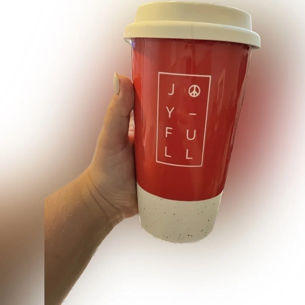 Starbucks‎ Rare Peace Sign Joyful Tumbler